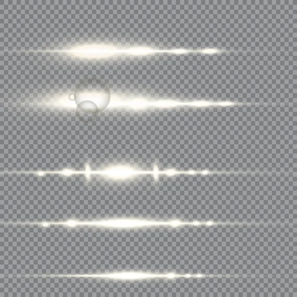 Líneas Abstractas Con Efecto Luz Brillante Brillo Efecto Luz Especial — Vector de stock