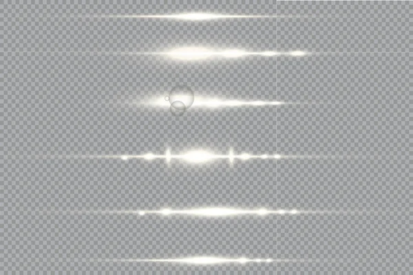 Líneas Abstractas Con Efecto Luz Brillante Brillo Efecto Luz Especial — Vector de stock