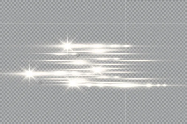 Lignes Abstraites Avec Effet Lumière Brillante Effet Lumineux Spécial Lumineux — Image vectorielle