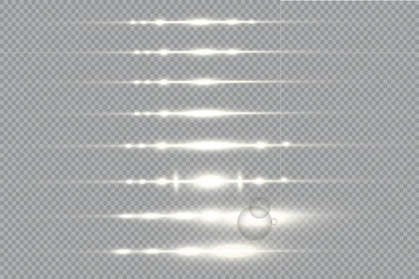 具有发光光效果的抽象线条 发光特殊光效果 — 图库矢量图片