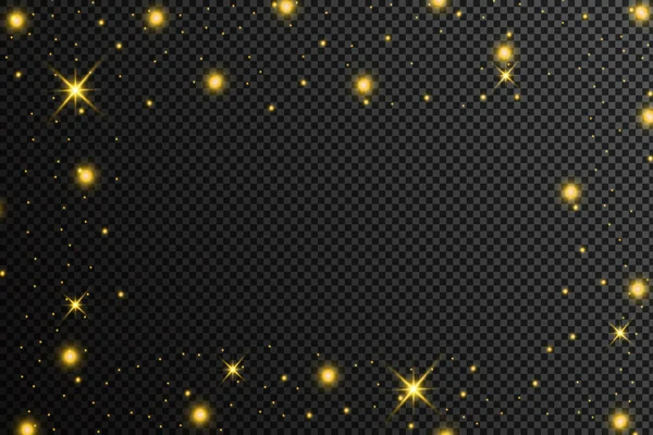 Des Particules Lumineux Jaune Cercles Bokeh Abstrait Fond Luxe — Image vectorielle