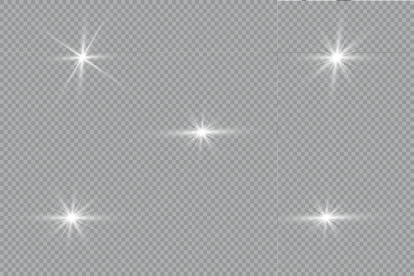 Gloeilamp Effect Vector Illustratie Kerstflitsconcept — Stockvector