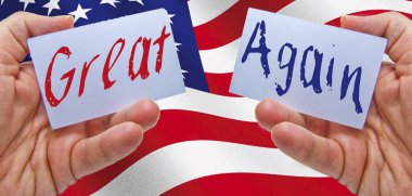 America arka plan üzerinde tekrar ABD bayrağı ile büyük yapmak,