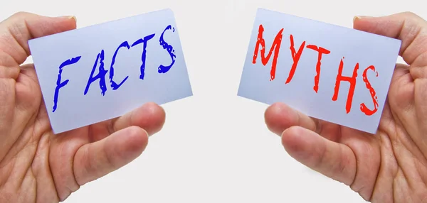 Facts Myths What Real What False — Stock Photo, Image