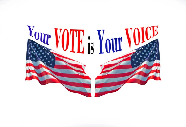 Tu voto es tu voz Imagen de stock