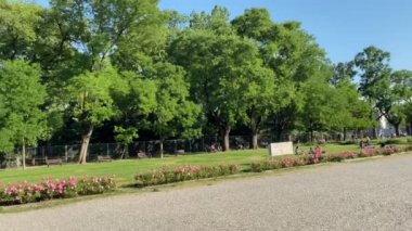 28 / 05 / 20, Modena, İtalya - Estensi Ducal Gardens with Palazzina Vigarani (now show place of the Civic Gallery).