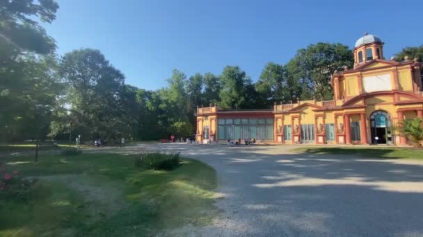 Modena Giardini Ducali Estensi Con Palazzina Vigarani Ora Sede Espositiva — Video Stock