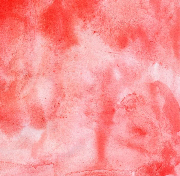 Skvrny Červené Barvy Vody Povrchu Papíru Abstraktní Pozadí — Stock fotografie
