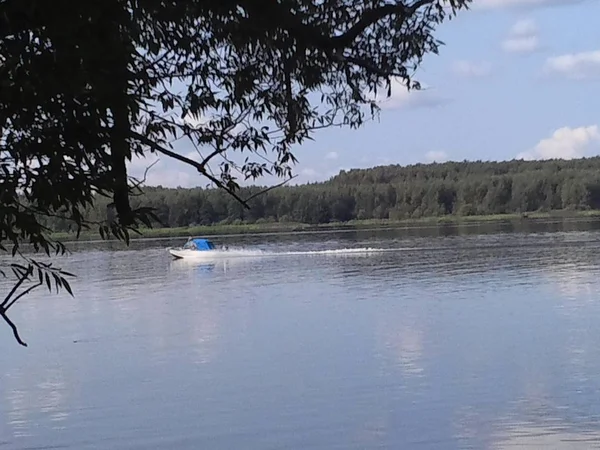 Подорож Природі Курорт Росія Тверської Обл Волги Karacharovo 2018 — стокове фото