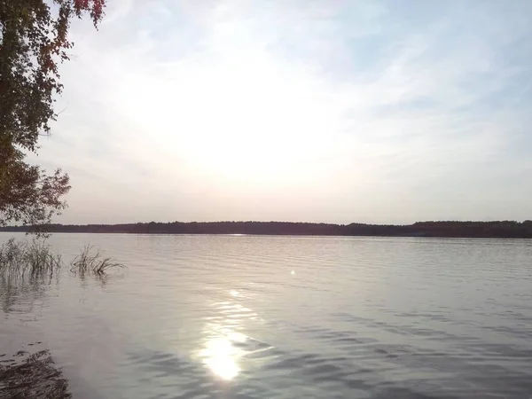 Perjalanan Alam Pada Resor Rusia Daerah Tver Sungai Volga Karacharovo — Stok Foto