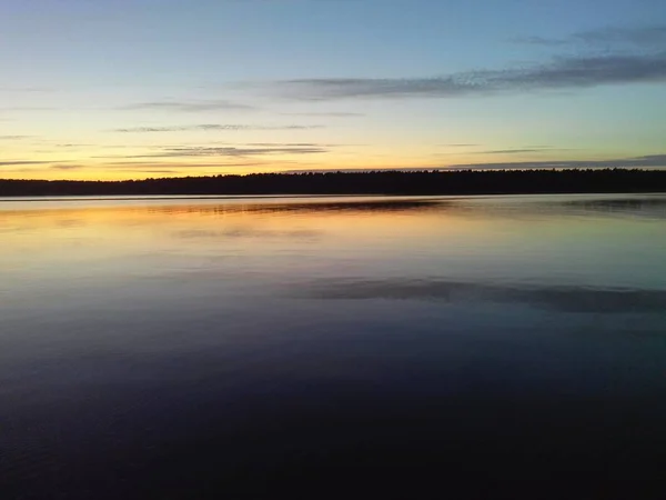 Natureza Rio Volga Rússia Região Tver Karacharovo 2017 — Fotografia de Stock