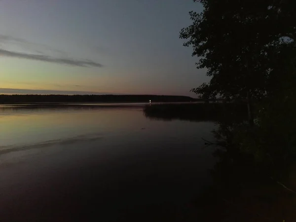 Nature Fleuve Volga Russie Région Tver Karacharovo 2017 — Photo