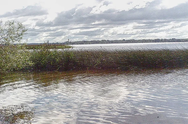 Tourisme Terre Avec Tentes Bateaux Russie Région Tver Volga Village — Photo