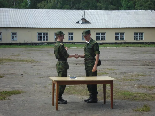 Treinamento Militar Futuro Oficial Reserva Base Rússia Região Moscou Distrito — Fotografia de Stock