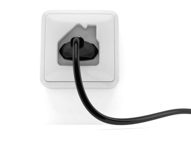 Elektrik fişi ile ev şeklinde Çıkış
