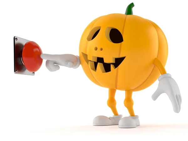 Halloween-Kürbis-Figur auf Knopfdruck — Stockfoto