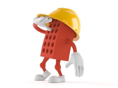 Tuğla karakter yukarı bakıyor