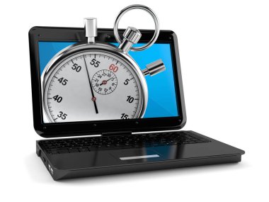 Kronometreli dizüstü bilgisayar