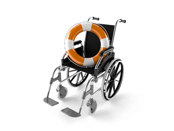 Cadeira de rodas com bóia — Fotografia de Stock