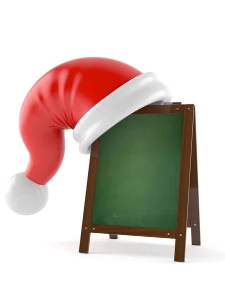 Křídový plovákem se Santa kloboukem — Stock fotografie