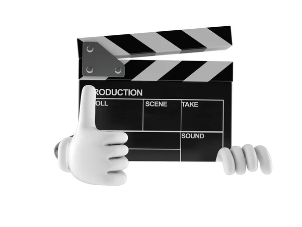 Film slate character — Stock Photo, Image