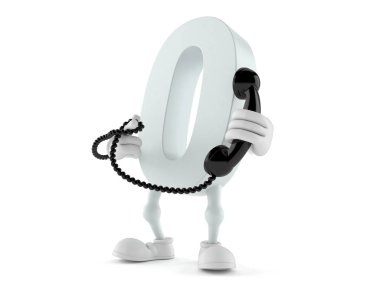 Telefon ahizesi tutan sıfır karakter