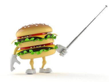 Hamburger karakter tutma işaretçi sabunu