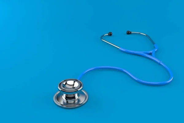 Stetoscopio Isolato Sfondo Blu Illustrazione — Foto Stock