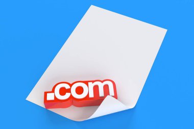 Boş kağıt parçasına sahip alan adı