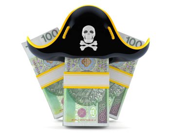 Korsan şapkalı Polonya parası