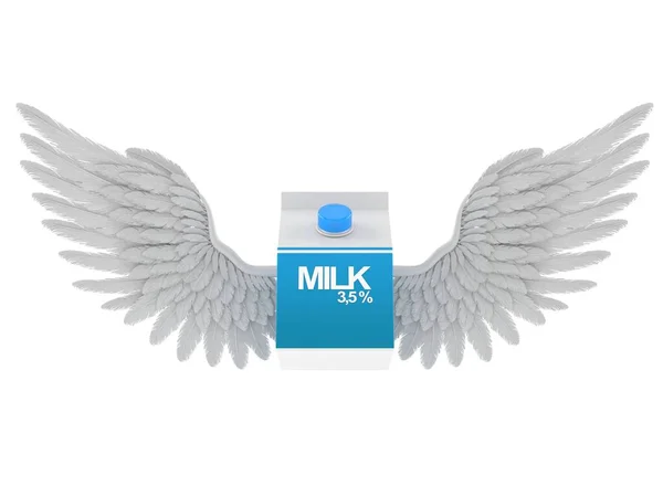 Κουτί Γάλακτος Φτερά Αγγέλου — Φωτογραφία Αρχείου