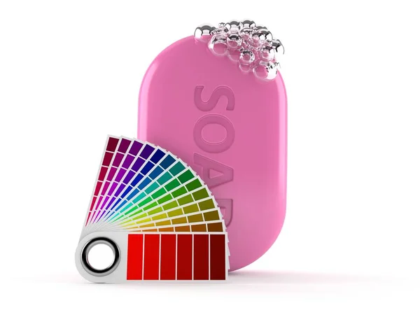 Barra Jabón Con Muestreador Color — Foto de Stock