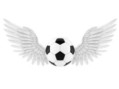 Melek kanatlı futbol topu
