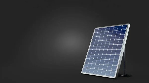 Photovoltaic Panel Gray Background Illustration — Stock Photo, Image