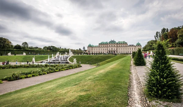 Vienna Austria Settembre 2018 Gente Sta Visitando Palazzo Giardini Del — Foto Stock