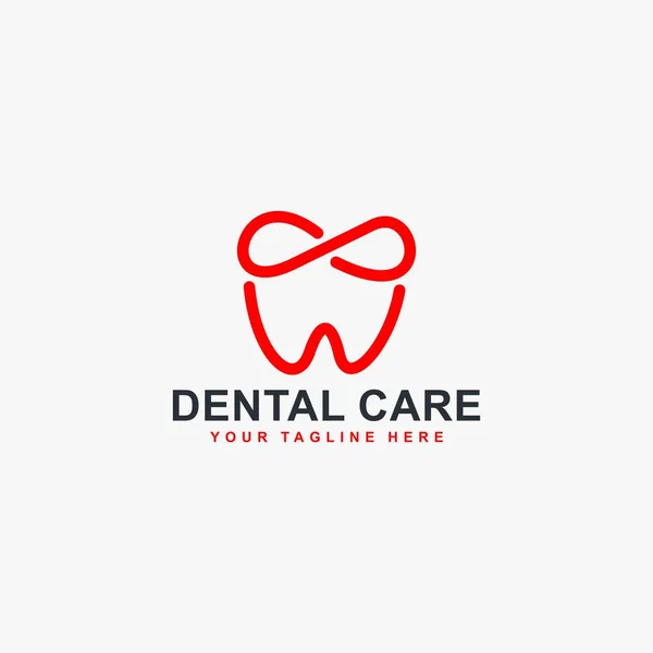 Diş sağlığı kliniği logosu tasarımı. Diş bakımı sembolü. Soyut diş simgesi vektörü.