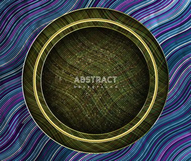 Soyut dalgalar arka plan. Vektör geometrik çizim. Grafik tasarım öğesi.