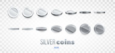 Gerçekçi altın sikkeler patladı. Şeffaf arkaplanda izole.