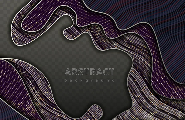 Abstrakta Vågor Bakgrund Geometriska Vektorillustration Grafisk Designelement — Stock vektor