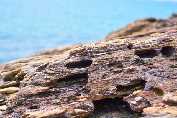 Rock plaj şekle aşınmış.
