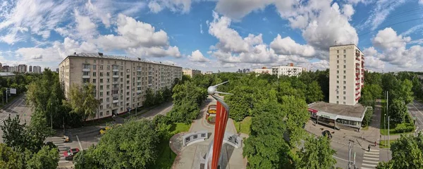 Panorama Monumento Cosmonáutica Izmailovo — Fotografia de Stock