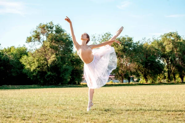 Bailarina Sensual Natureza Verão — Fotografia de Stock