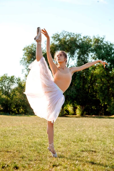 Bailarina Sensual Natureza Verão — Fotografia de Stock