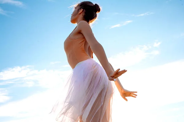 Sensual Ballerina Nature Summer — Stock Photo, Image