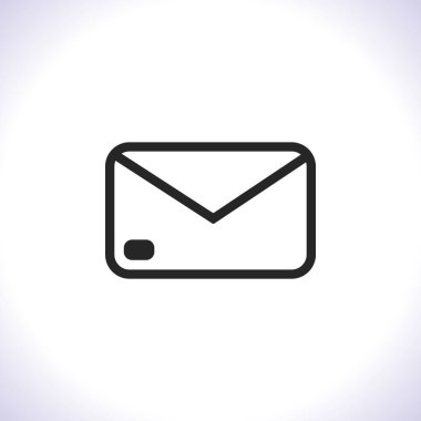 SMS vektör simgesi. Lorem Ipsum İllüstrasyon Tasarımı
