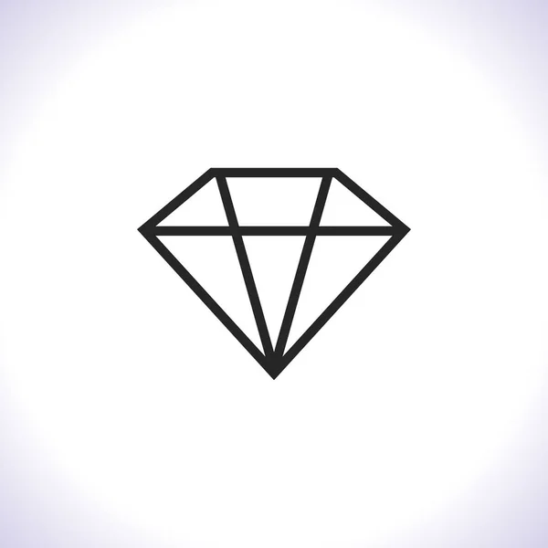 Diamond Icon Vector. Lorem Ipsum Illustration design — Image vectorielle