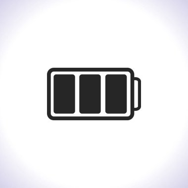 Pil şarj ikonu. Lorem Ipsum İllüstrasyon Tasarımı
