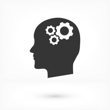 başlık vektör simgesinde dişli