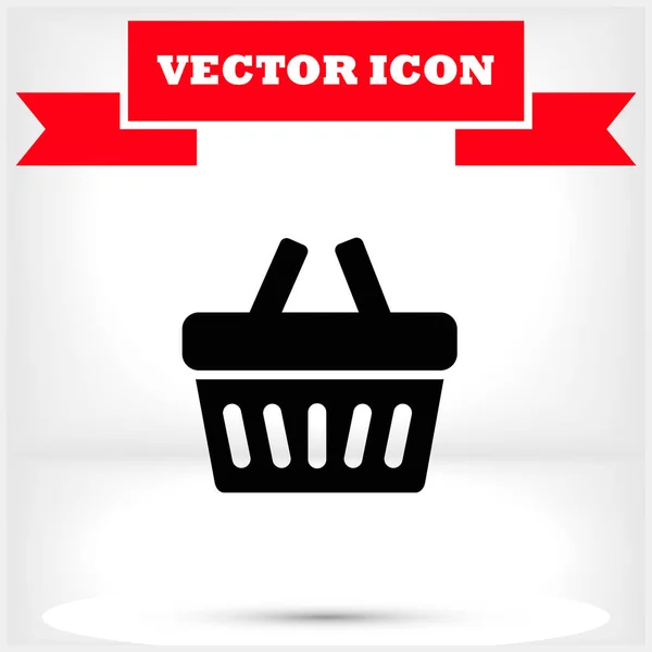 Red shopping basket icon 10eps Royalty Free Vector Image