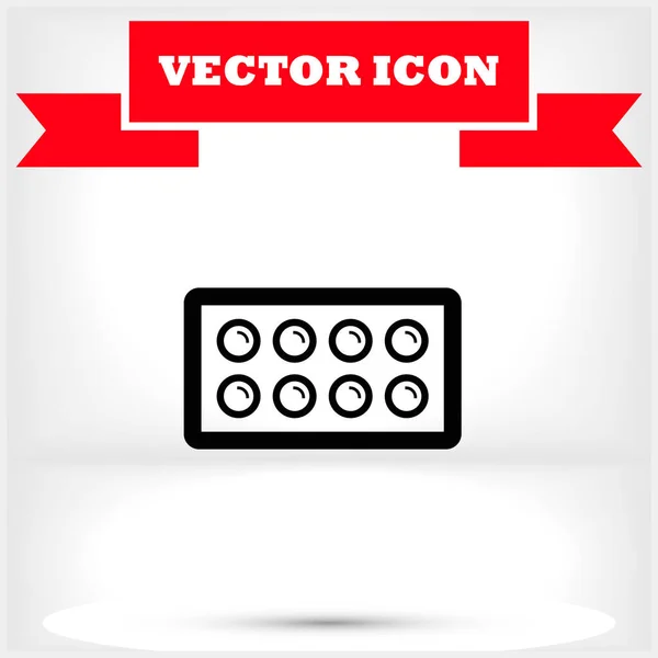 Icono Del Vector Eps Diseño Plano — Vector de stock